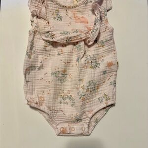 Adorable Pink Print Baby Bodysuit